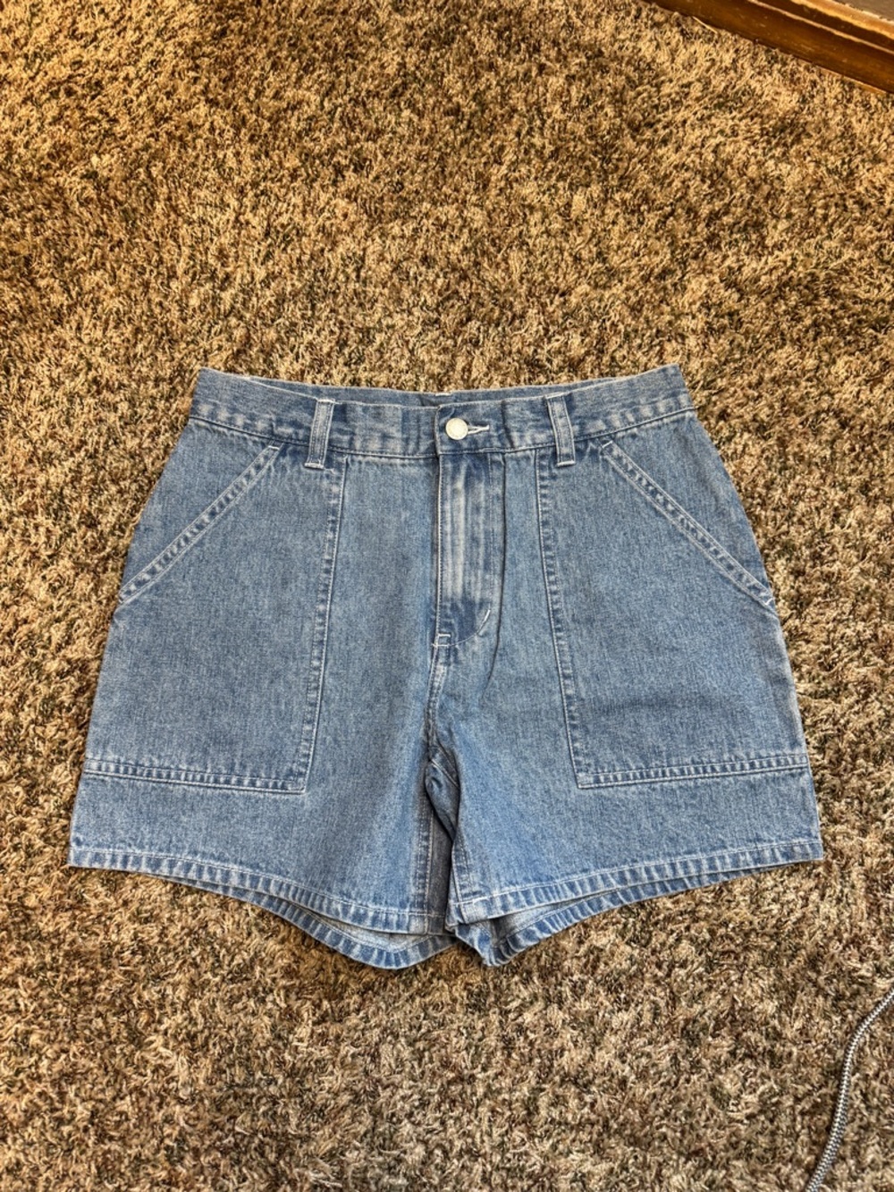 Women’s High-Waist Light Blue Denim Women’s Shorts by Moda INTL